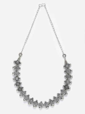 Sashaoxidised german silver choker necklace for women 3
