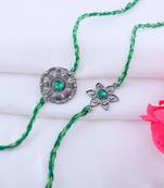 Divine oxidised rakhi set of 2
