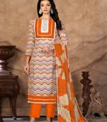 Orange Colour Fancy Festive Salwaar Kameez For Girlish Trendy Looks