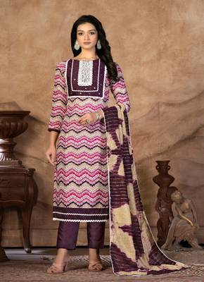 Wine Colour Fancy Festive Salwaar Kameez For Girlish Trendy Looks 1