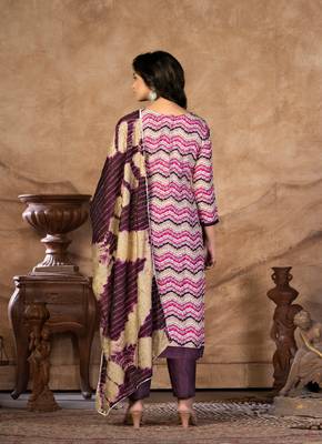 Wine Colour Fancy Festive Salwaar Kameez For Girlish Trendy Looks 3