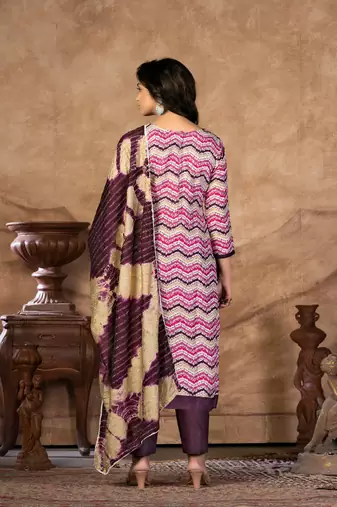 Wine Colour Fancy Festive Salwaar Kameez For Girlish Trendy Looks