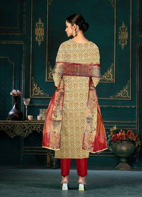 Yellow Colour Fancy Festive Salwaar Kameez For Girlish Trendy Looks 3