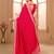 Partywear Pink Colour Embroidered Saree With Heavy Blouse And Belt
