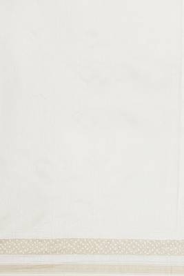   White Pure Chanderi Hand Block Printed Saree 9