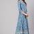 Blue Printed Pure Cotton Kurta Set