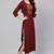 Maroon Printed Pure Cotton Kurta