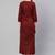 Maroon Printed Pure Cotton Kurta