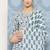 Blue Printed Pure Cotton Kurta Set