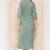 Green Printed Pure Cotton Kurta