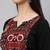 Black Printed Pure Cotton Kurta