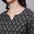 Black Printed Pure Cotton Kurta