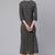 Black Printed Pure Cotton Kurta
