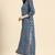 Blue Printed Pure Cotton Kurta