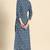 Blue Printed Pure Cotton Kurta
