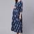 Blue Printed Pure Cotton Dress