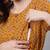 Mustard Printed Pure Cotton Dress