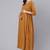 Mustard Printed Pure Cotton Dress