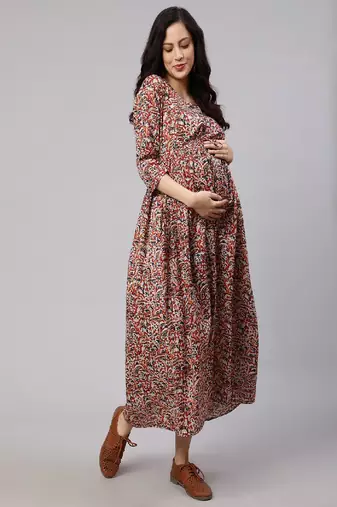 Multi Printed Pure Cotton Dress