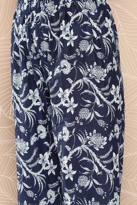 Blue Printed Pure Cotton Kurta Set 3