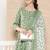 Green Printed Pure Cotton Kurta Set