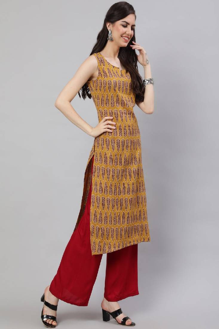 Mustrad Printed Pure Cotton Kurta