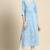 Blue Printed Pure Cotton Kurta