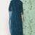 Teal Embroidered Viscose Rayon Kurta Set