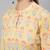 Yellow Printed Pure Cotton Kurta