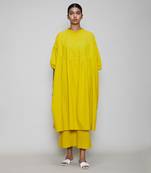 Yellow acra tunic dress