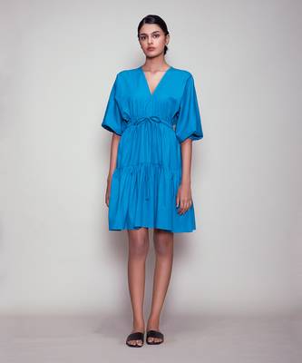 Blue new citra aakaar dress 1