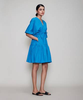 Blue new citra aakaar dress 2
