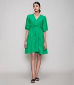 Green new citra aakaar dress