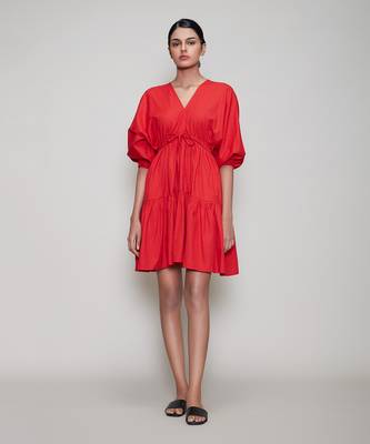 Red new citra aakaar dress 1