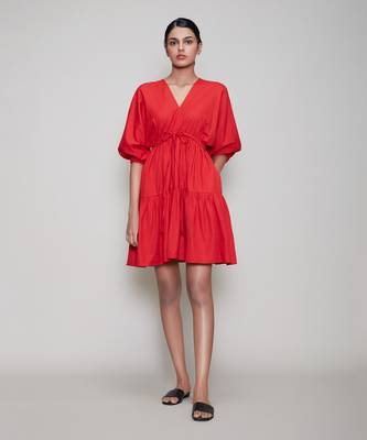 Red new citra aakaar dress 2
