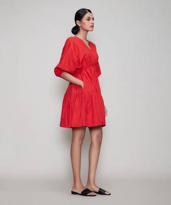 Red new citra aakaar dress 3