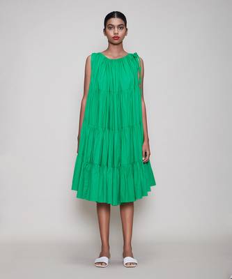 Green new vena aakaar dress 1