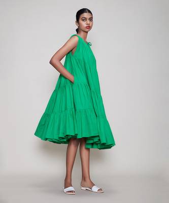 Green new vena aakaar dress 3