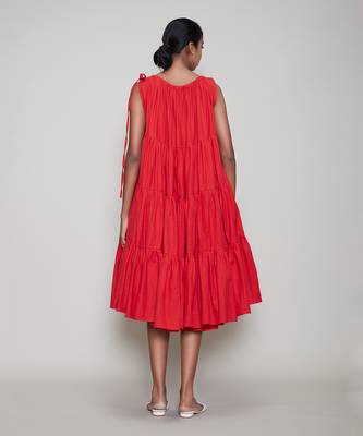 Red new vena aakaar dress 2