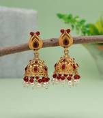Rani color matte gold earrings