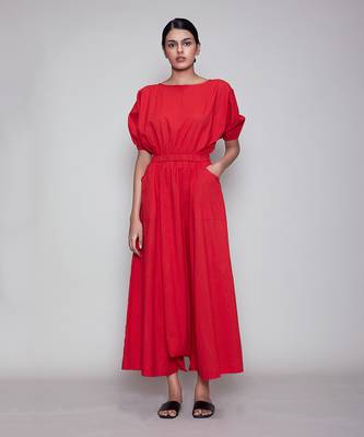 Red sphara jumpsuit 1