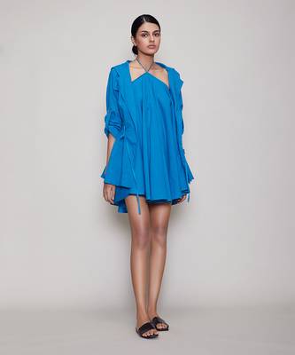 Blue veza & jacket set 1
