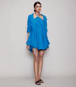 Blue veza & jacket set