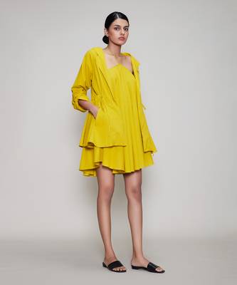 Yellow veza & jacket set 1