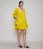 Yellow veza & jacket set