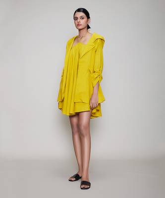 Yellow veza & jacket set 2