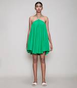 Green veza aakaar dress