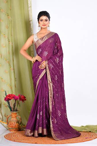 HEAVY EMBODIERY SAREE