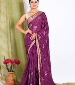HEAVY EMBODIERY SAREE