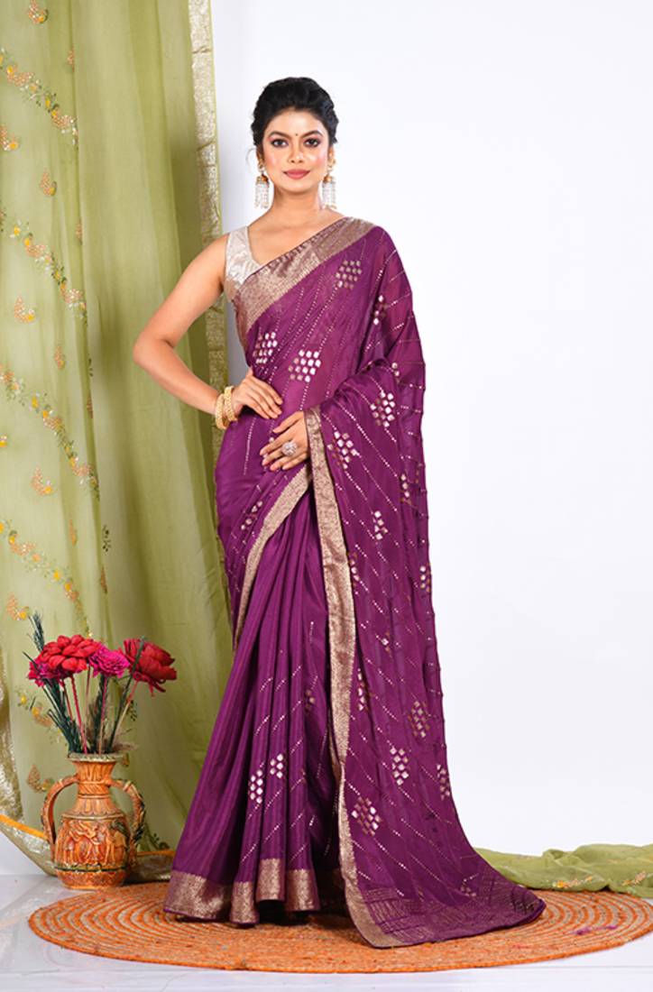 HEAVY EMBODIERY SAREE